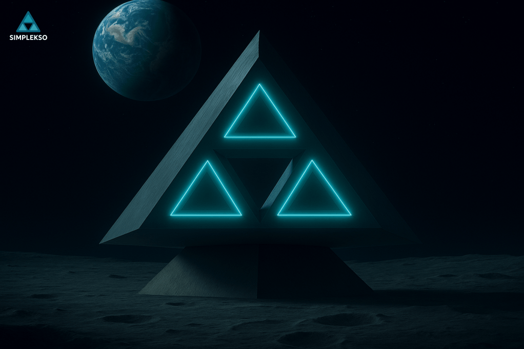 Simplekso Triangle on the moon