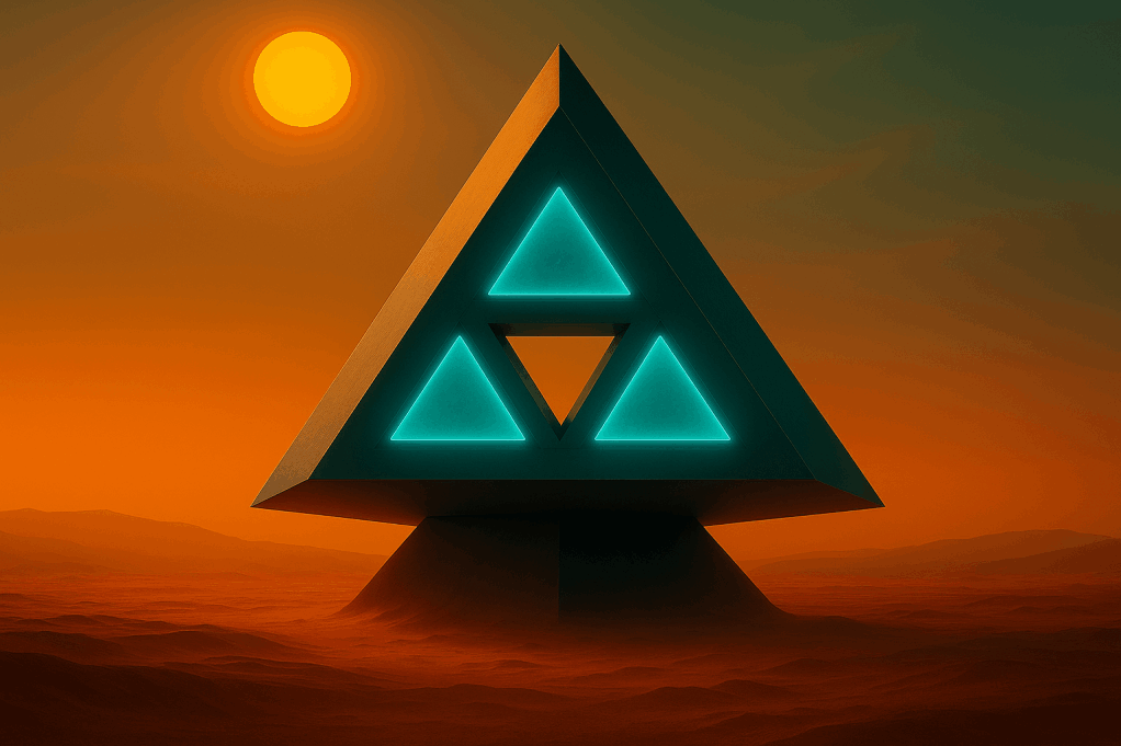 Simplekso Triangle in the desert