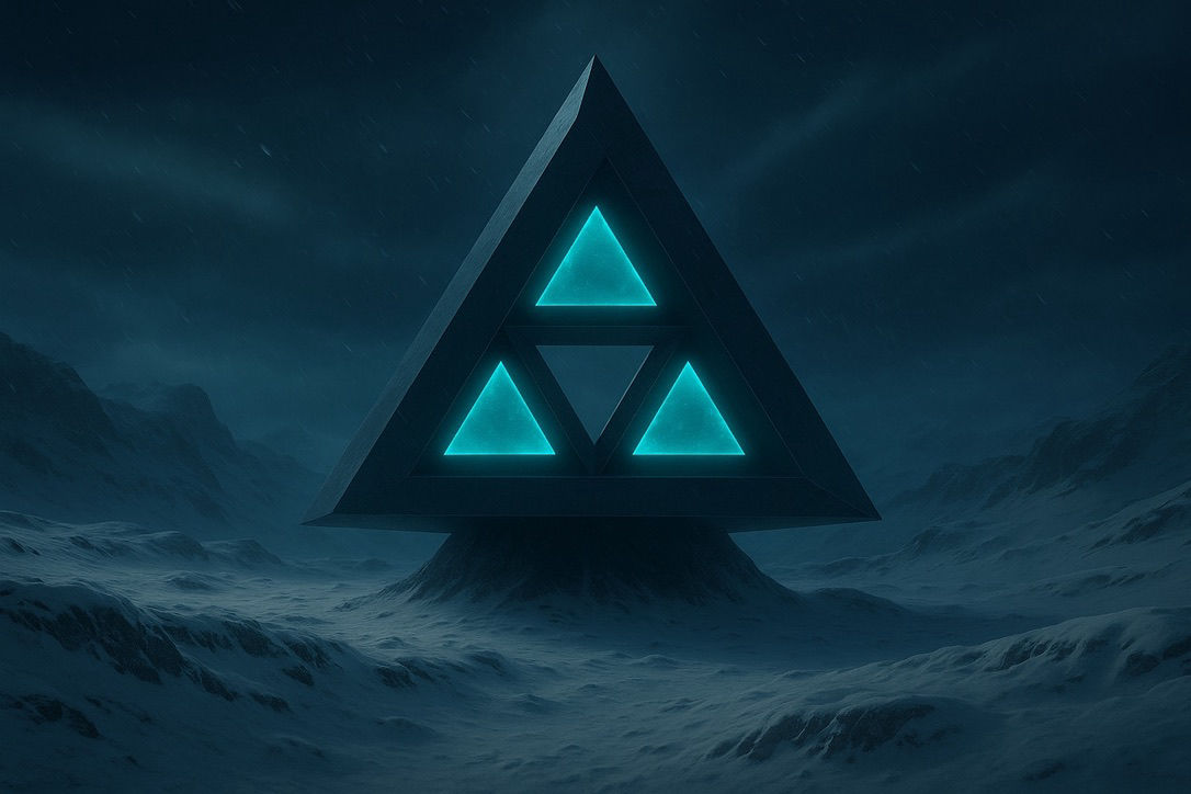Simplekso Triangle in ice landscape